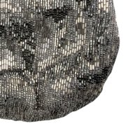 Vintage La Regale Silver Beaded Evening Purse