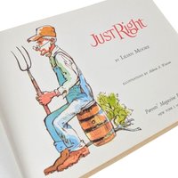 1968 "Just Right" by Lilian Moore Hardcover Book