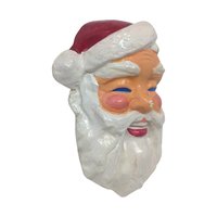 Vintage Chalkware Santa Claus Wall Hanging