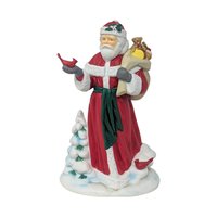 1994 Avon Santa With Cardinal Porcelain Figurine