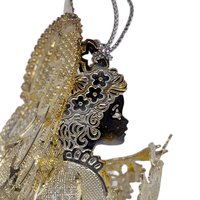 Vintage Silver Plated Praying Angel Ornament