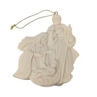 1997 Avon Seasons Joy Angel & Nativity Ornament Set