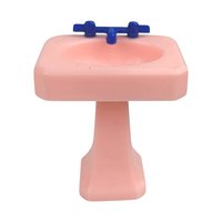 Vintage Renwal Pink Dollhouse Bathroom Suite