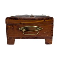 Mid-Century Minimalist Wooden Keepsake Box