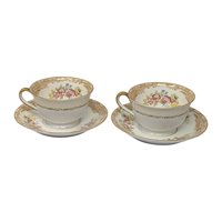 Vintage Noritake Tea Cup and Saucer Pair