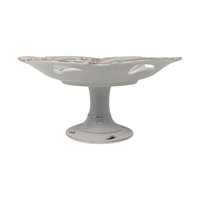 Vintage Reticulated Porcelain Fruit Pedestal Dish