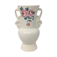 Vintage Royal Copley Cream Floral Vase