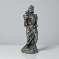 Vintage Michael Ricker Pewter Female Form Figurine