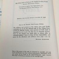 1958 The Viking Book of Poetry of the English Speaking World