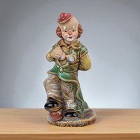 Vintage Porcelain Tramp Clown Figurine