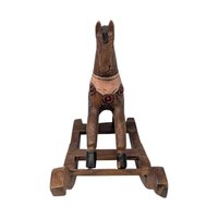 Vintage Handmade Wooden Rocking Horse