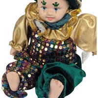 Vintage Porcelain Irish Jester Doll
