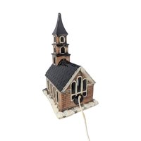 Vintage Ceramic Lighted Village Church