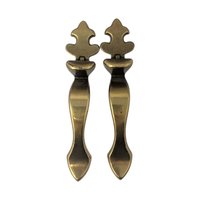 Vintage Brass Fleur-de-lis Cabinet Pulls
