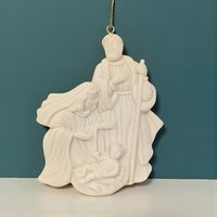 1997 Avon Seasons Joy Angel & Nativity Ornament Set