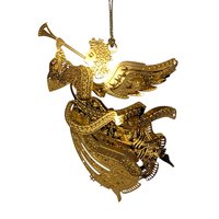 1999 Danbury Mint Millennium Angel Gold Ornament
