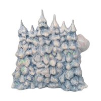 Vintage Hand-Painted Ceramic Christmas Scene