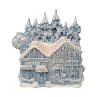 Vintage Hand-Painted Ceramic Christmas Scene