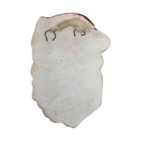 Vintage Chalkware Santa Claus Wall Hanging