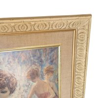 Large Vintage Ballerina Framed Art Prints