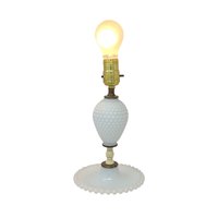 Vintage Milk Glass Table Lamp
