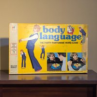 1975 Body Language Board Game: Milton Bradley