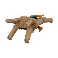 Vintage Faux Leather Camel & Elf Figure