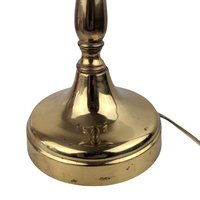 Vintage Double Brass Goose-Neck Table Lamp