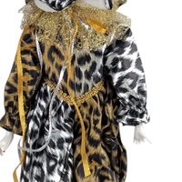 Vintage Lindell Porcelain Harlequin Doll