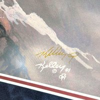 Signed Rick Kelley 'On Freedom's Wing' Eagle Print