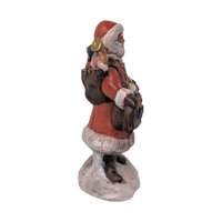 Vintage Hand-Painted Ceramic Santa with Toy Sack Figure