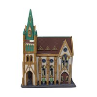 1991 Dept 56 All Saints Corner Church Christmas in the City Porcelain Building