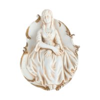 1950s 'Colonial Couple' by Lefton Ceramic Wall Plaques