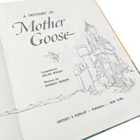1967 'A Treasury of Mother Goose' Hardcover Book