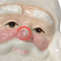 Fitz and Floyd Snowy Woods Santa Wall Plate