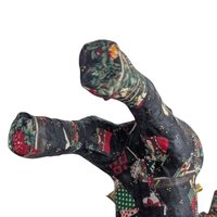 Vintage Mid-Century Paper Mache Christmas Reindeer Pair