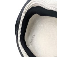 Vintage 'Jody G for Sylvia' Black and White Straw Ladies Hat