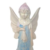 Vintage Hand Painted Ceramic Fairy Statue