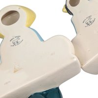 Vintage Weil Ware Asian Figurine Wall Candle Holders