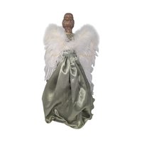 Vintage Porcelain Angel with Harp Tree Topper