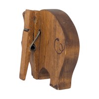 Vintage Handpainted Wooden Pig Clip