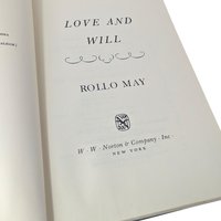 1969 Love and Will by Rollo May, Hardcover