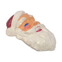Vintage Chalkware Santa Claus Wall Hanging
