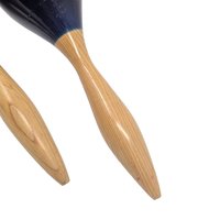 Vintage Handpainted Floral Wooden Maracas