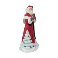 1994 Avon Santa With Cardinal Porcelain Figurine