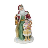 1995 Avon Santa With Child Porcelain Figurine