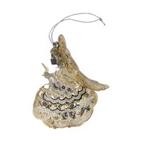 Vintage Silver Plated Praying Angel Ornament
