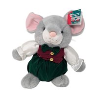1995 Merry and Chris Mouse Holiday Plush