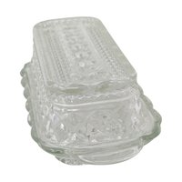 Vintage Anchor Hocking Wexford Clear Butter Dish