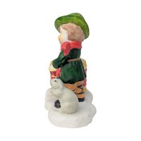 Vintage JSNY Ceramic Drummer Boy Votive Holder